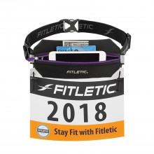 Беговая сумка на пояс Fitletic NEO Racing, черный/фиолетовый
