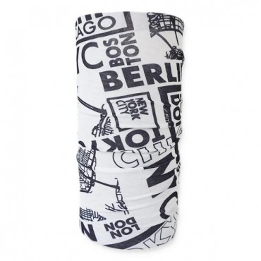 Универсальный шарф-труба Fitletic Multi Scarf, черный принт