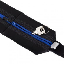 Беговая сумка на пояс Fitletic Bolt, черный/синий