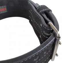 Пояс атлетический Grizzly Pro Weight Training, 10 см, черный, 2XL-3XL