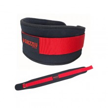 Пояс атлетический Grizzly Pro Weight Training, 12,7 см, красный