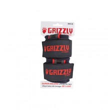 Ремни для тяги Grizzly Super Grip Deluxe 8649-32 (пара, неопрен, черный/красный)