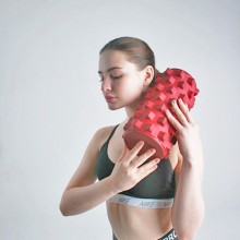 Массажный ролл Ivlar Roller Compact, длина: 29 см, красный