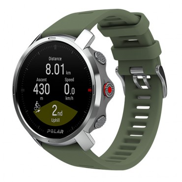 Часы для спорта на открытом воздухе Polar Grit X, цвет: зеленый