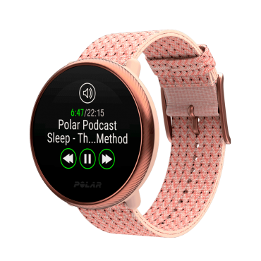 Часы для фитнеса Polar Ignite 2, розовое золото/розовый, S-M