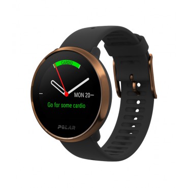 Часы с пульсометром на запястье и встроенным датчиком GPS Polar Ignite Black/Copper