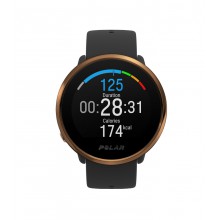 Часы с пульсометром на запястье и встроенным датчиком GPS Polar Ignite Black/Copper