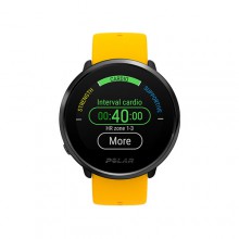 Часы с пульсометром на запястье и встроенным датчиком GPS Polar Ignite Yellow