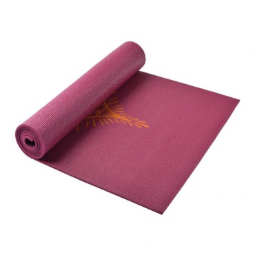 Коврик для йоги Hugger Mugger Gallery Collection Ultra Yoga Mat, цвет: бордовый ориентальный