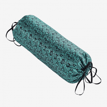 Подушка-валик для шеи HUGGER MUGGER Silk Neck Pillow, бирюзовый