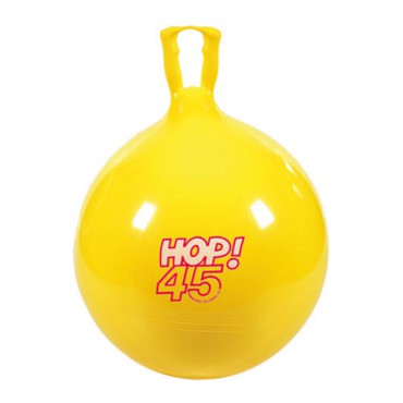 Мяч для прыжков с ручками HOP, 45 см, желтый