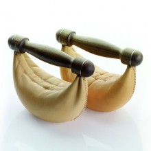 Набор гантелей с подставкой NOHrD Swing Turm, материал: орех, общий вес: 40 кг