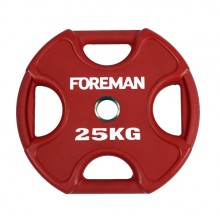 Диск X-Training уретановый цветной FOREMAN FM/UPX-25KG-RD (25 кг)