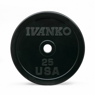 Бампированный обрезиненный диск IVANKO OBP-2,5KG, вес: 2,5 кг
