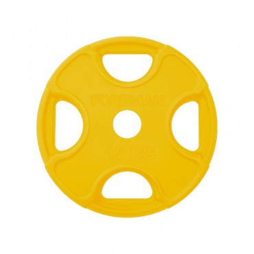 Обрезиненный диск FOREMAN FMPRR-15KGYL (15 кг)