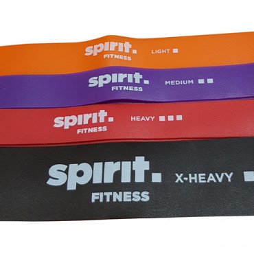 Ленточные амортизаторы SPIRIT Mini Bands, 4 шт., 4 вида сопротивления