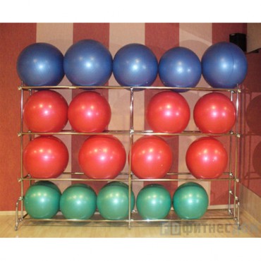 Стеллаж для гимнастических мячей AS104016-CH-00, на 16 шт.