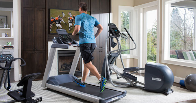 Беговая дорожка и эллипс Precor